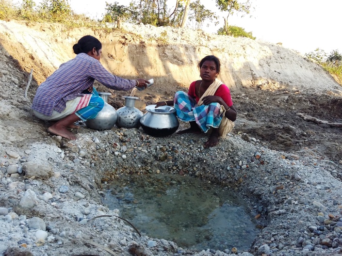 Adivasi Women Fetching Drinking Water
